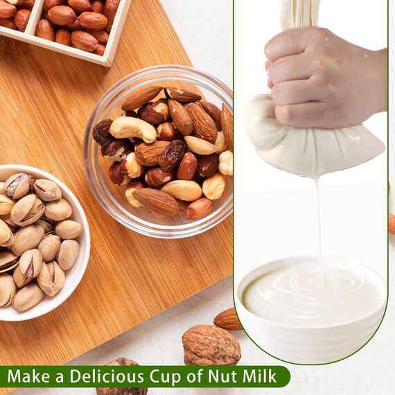 3 Stück Passiertuch, 50 x 50 cm Käsetuch Waschbares Mulltuch, Ungebleichte Dichtegrad 100 Cheesecloth Wiederverwendbar zum Sieben von Saft Käse Tee Nussmilch Suppe Joghurt Tofu