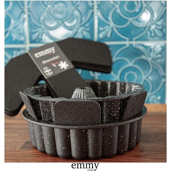 Emmy Home Pfannenschoner - Pfannenschutz Filz 5 Stück Stapelschutz, 38 cm Extra Dicke Topfuntersetzer Anpassbare Größe Topfschoner (5er)