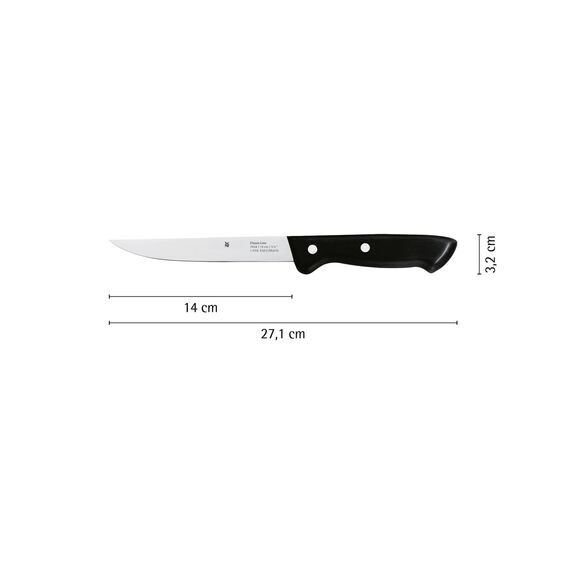 WMF Classic Line Zubereitungsmesser 27 cm, Küchenmesser, Spezialklingenstahl, Kunststoffgriff, Klinge 14 cm