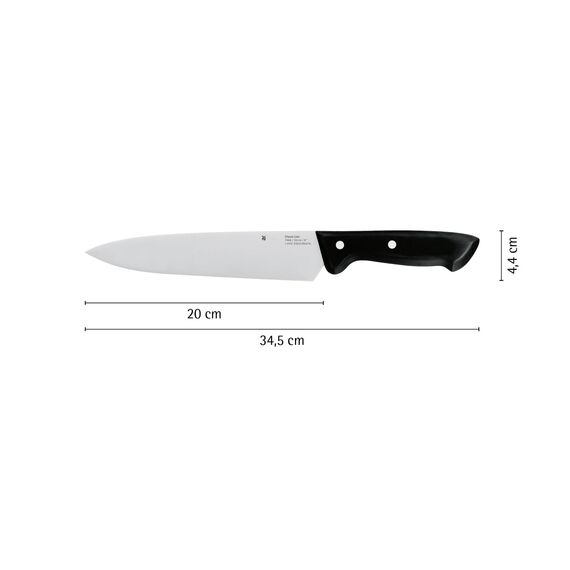 WMF Classic Line Kochmesser 34 cm, Küchenmesser, Spezialklingenstahl, Kunststoffgriff, Klinge 20 cm