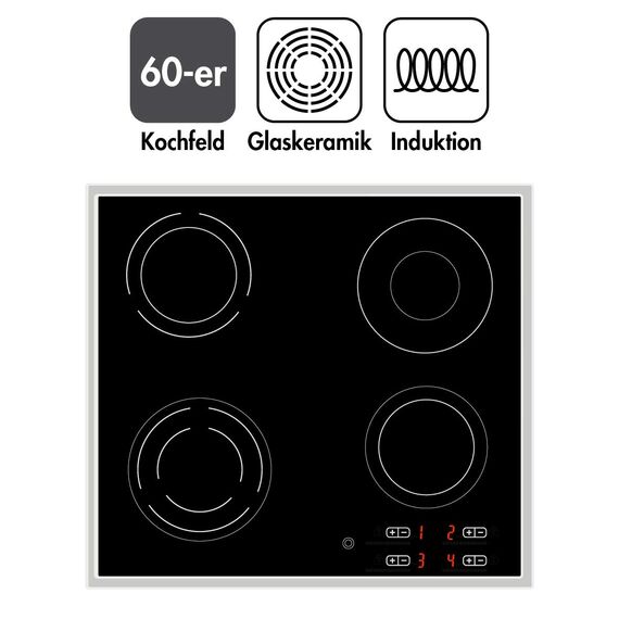 Kesper | Multi-Glasschneideplatte, Material: Glas, Maße: 52 x 30 x 0,8 cm, Motiv: Bistro, Farbe: Braun | 36536 13