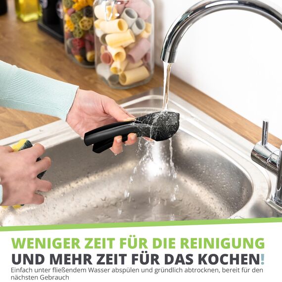 Oliver's Kitchen ® Premium Knoblauchpresse - Handlich & Leicht zu Reinigen - Zerkleinert Knoblauch & Ingwer Mühelos (Kein Schälen Nötig) - Extra Stark & Strapazierfähig