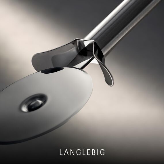 WMF Profi Plus Pizzaschneider 19,8 cm, Pizzaroller, Pizza Cutter, Cromargan Edelstahl teilmattiert, spülmaschinengeeignet