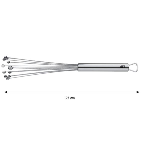 WMF Profi Plus Rührblitz 27 cm, Schneebesen Edelstahl -Kugeln, Cromargan Edelstahl teilmattiert, Rührbesen, Quirl