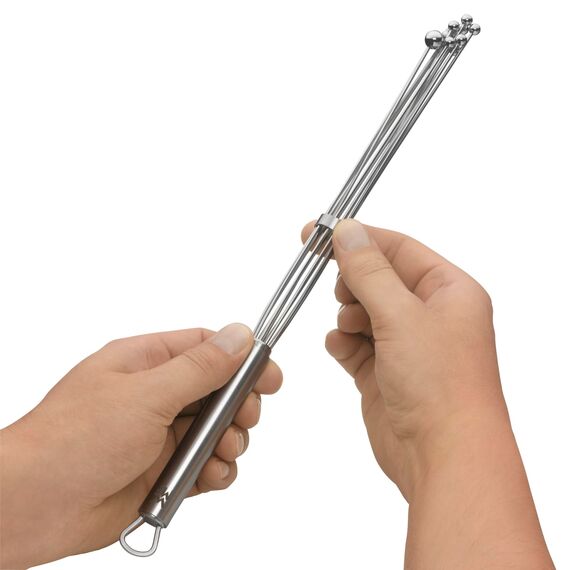 WMF Profi Plus Rührblitz Reduzierring 32 cm, Rührblitz Edelstahl -Kugeln, Schneebesen Edelstahl teilmattiert, Cromargan teilmattiert, Rührbesen, Quirl