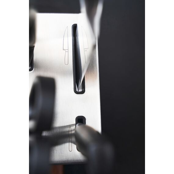 ZWILLING Gourmet Selbstschärfender Messerblock 7-teilig, Rostfreier Spezialstahl, Weiß, Made in Germany