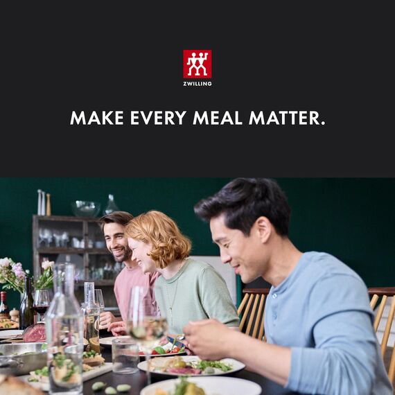 ZWILLING Gourmet Selbstschärfender Messerblock 7-teilig, Rostfreier Spezialstahl, Braun, Made in Germany