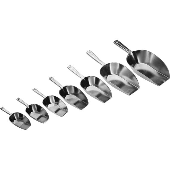 Westmark Back-/Abwiege-/Abfüllschaufel, Füllvolumen: 75 ml (ca. 63 g Mehl), Aluminium, Hygia, Silber, 91212291