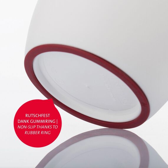 Westmark Back-Set: 1 Quirltopf + 1 Messkanne mit Skala, Volumen: je 1 l, Kunststoff, Weiß/Transparent, 306822E9