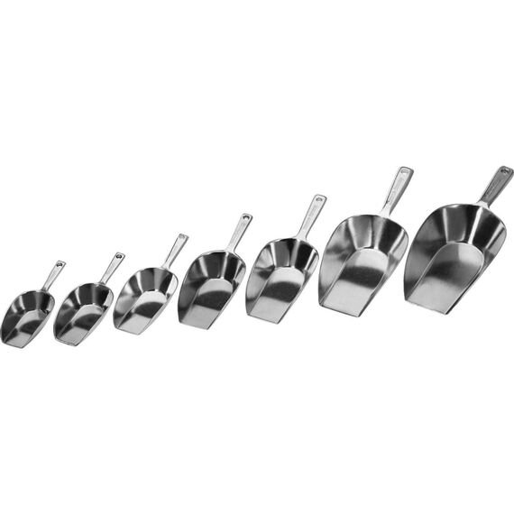 Westmark Back-/Abwiege-/Abfüllschaufel, Füllvolumen: 75 ml (ca. 63 g Mehl), Aluminium, Hygia, Silber, 91212291