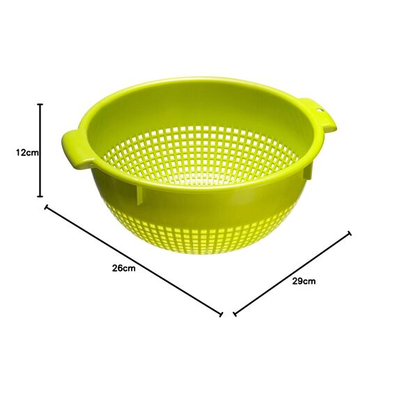 Westmark Seiher/Sieb, Mit Griffmulden und Aufsatzrasten, Kunststoff, Grün, 2126221A