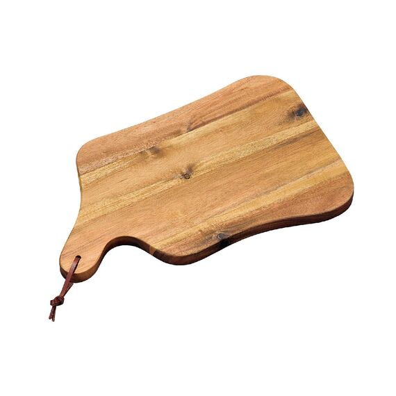 Kesper Schneid- und Servierbrett Schneidbrett Tranchierbrett Akazienholz Maße: 35 x 22 x 1,8 cm, 28600