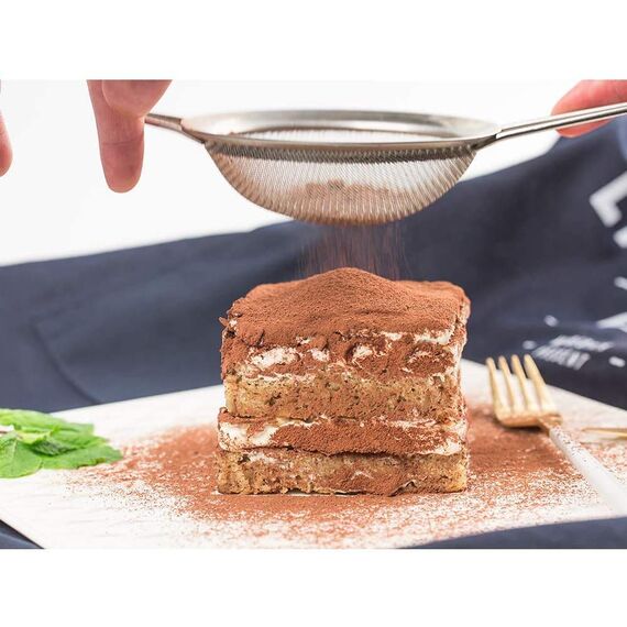 Küchensieb 7 cm, Hochwertig Edelstahl Sieb Feinmaschig Teesieb für Küche Mehl Reis Nudeln Gemüse und Obst Waschen Langlebige Küchen Zubehör