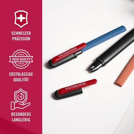 Victorinox Dual-Messerschärfer Outdoor, für Schweizer Taschenmesser, Schleifstein klein, schwarz