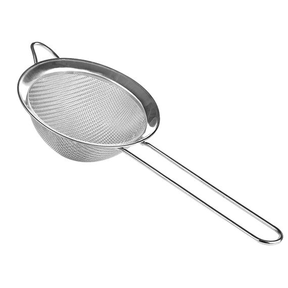 Wellehomi Küchensieb 12cm Hochwertig Edelstahl Sieb Feinmaschig Teesieb für Küche Mehl Reis Nudeln Gemüse und Obst Waschen-Langlebige Küchen Zubehör