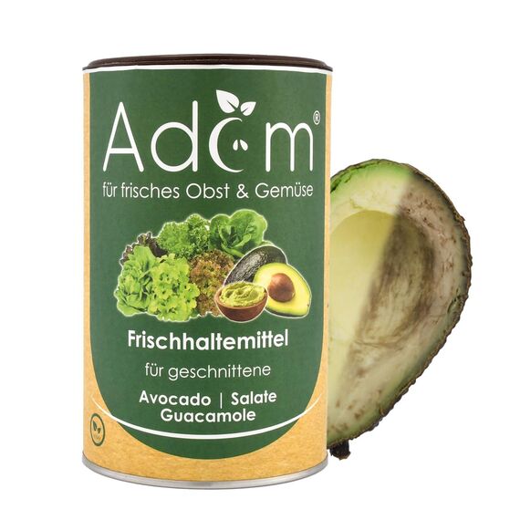 Adam Frischhaltelösung für Obst & Gemüse – hält Avocado, Salat und Guacamole bis zu 7 Tage frisch, verhindert Braunverfärbung, geschmacksneutral – Antioxidationsmittel, 850 g…