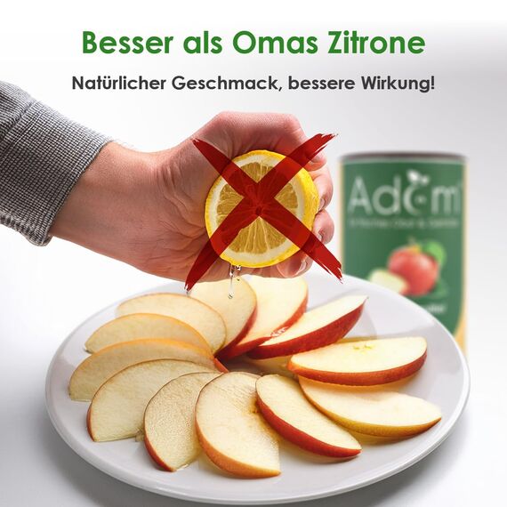Profi Edelstahl Apfelteiler, Küchenwerkzeug für Obstzubereitung, 12-teiliges Schnittmuster, langlebig, vielseitig und einfach zu reinigen (Adam Apfelschneider + Adam Frischhaltelösung)