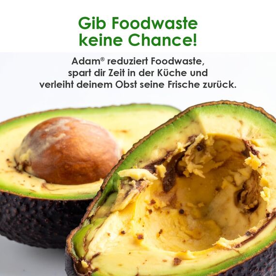 Adam Frischhaltelösung für Obst & Gemüse – hält Avocado, Salat und Guacamole bis zu 7 Tage frisch, verhindert Braunverfärbung, geschmacksneutral – Antioxidationsmittel, 850 g…