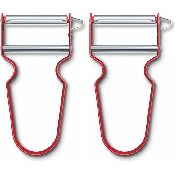 Victorinox Peeler, Aluminum, red 6.0900.1 109 mm (Packung mit 2)