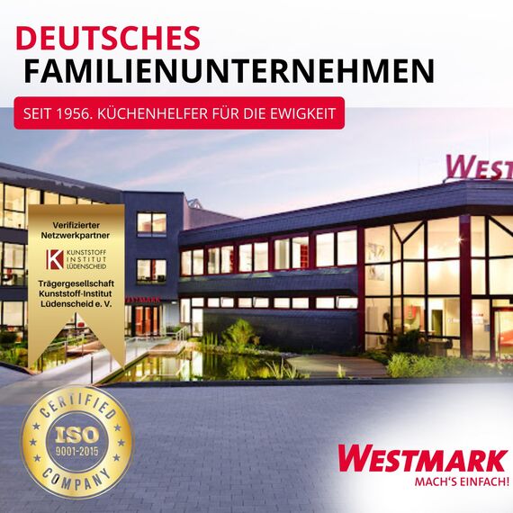 Westmark Zitronen-/Zitruspresse mit Behälter, Durchmesser: 18,7 cm, Fassungsvermögen: 0,5 Liter, Kunststoff, Limetta, Apfelgrün, 3091227A