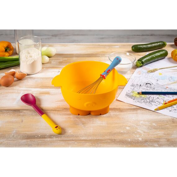 KUHN RIKON Kinderkitchen Schüssel Schwein, für Kinder, Gelb