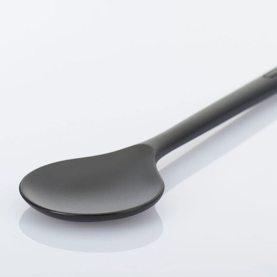 Westmark 2 tlg. Set Rührlöffel + Spitzloch-/Risottolöffel – Ideal zum Anrühren von Speisen in der Pfanne oder im Topf – Schwarz, 288422E6