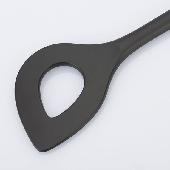 Westmark 2 tlg. Set Rührlöffel + Spitzloch-/Risottolöffel – Ideal zum Anrühren von Speisen in der Pfanne oder im Topf – Schwarz, 288422E6