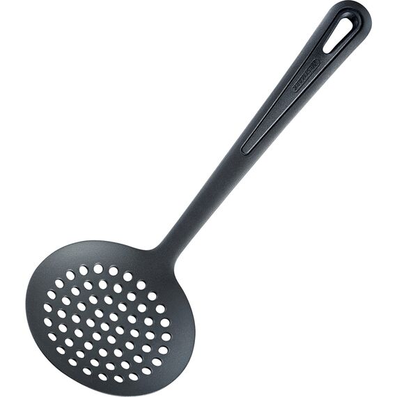 Westmark Spätzle-Set, 2tlg., 1 Spätzle-/Kartoffelpresse mit traditioneller Lochung, Spätzlechef + 1 Schöpflöffel, Gentle, Aluminiumdruckguss/PA, Silber/Schwarz, 612022E8