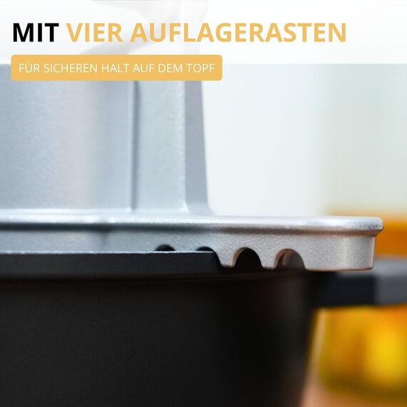 Westmark Pommespresse – Churropresse, Kartoffelpresse aus hochwertigem Aluminium – Für Kartoffel, Churros & Pommes – Silber, 41 cm