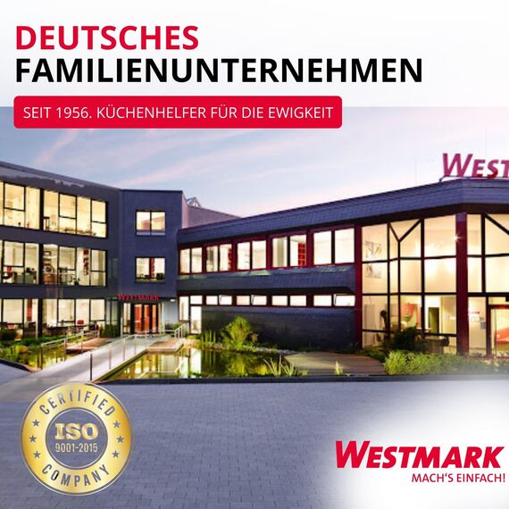 Westmark Kartoffelpresse Black Edition – Spätzlepresse, Spaghettieispresse mit Griffiger Spezialbeschichtung – Für Kartoffel, Spätzle & Pommes – Anthrazit, 41 cm