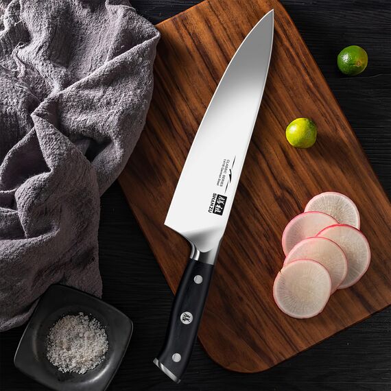 SHAN ZU Küchenmesser Kochmesser Profi Messer, Chefmesser 20cm Deutscher Edelstahl Extra Scharfe Messerklinge, Allzweckmesser Fleischmesser mit Ergonomischer Pakkaholzgriff