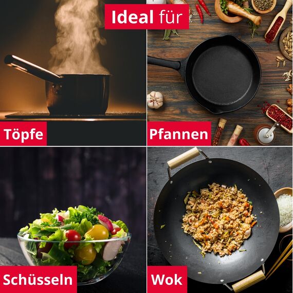 Westmark 2 Rühr-/Kochlöffel, Länge: je 30,2 cm, Gentle, Schwarz, 288422E3