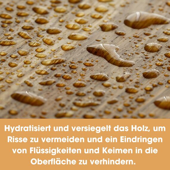 Schneidebrett-Öl - Premium-Mineralöl-Holz in Lebensmittelqualität zum Schutz und zur Restaurierung von Holzschneidebrettern, Metzgerblöcken und Arbeitsplatten - 250 ml