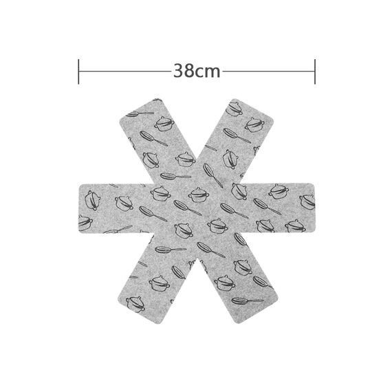 flintronic Pfannenschutz, 8PCS Pfannenschoner Topfschutz, Hitzebeständigerung, Stapelschutz, Topfschoner Anpassbare Größe, Anti-Rutsch Stapelschutz für Pfannen, Töpfe und Schüsseln, Küchenutensilien