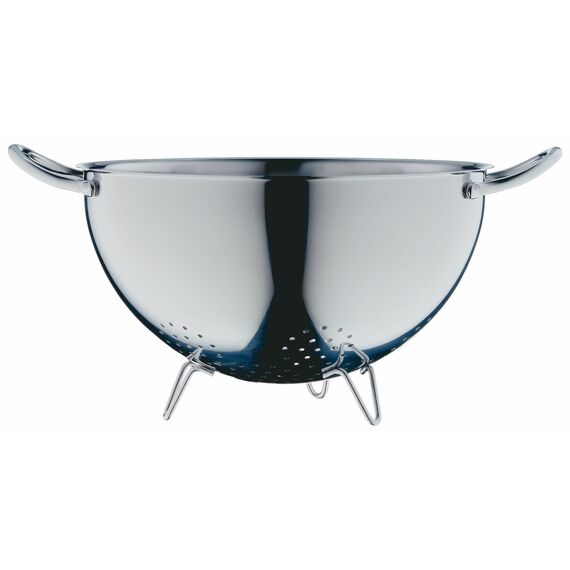 WMF Gourmet Sieb Edelstahl 24 cm, Seiher mit Standfüßen, Nudelsieb, Küchensieb, Cromargan Edelstahl, spülmaschinengeeignet