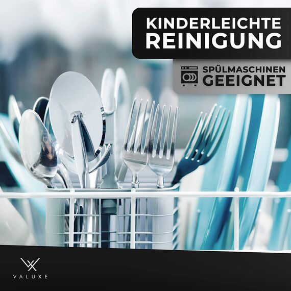 VALUXE® [Das Original] Pizzaschneider aus Edelstahl - Pizzaroller scharf & spülmaschinenfest - Professioneller Pizza-Cutter Roller mit rutschfestem Griff, Pizzamesser Rad