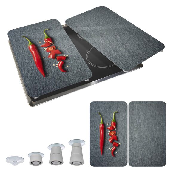 Herdabdeckplatten Universal Cayenne 2er Set