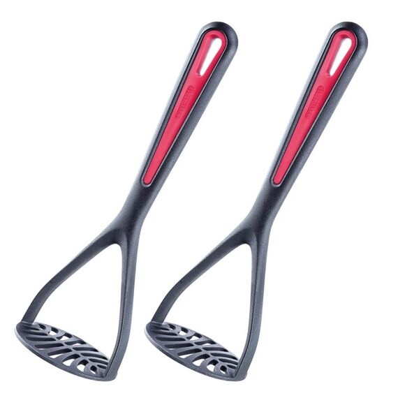 Westmark 2 Kartoffelstampfer, Länge: 27,5 cm, Gallant, Schwarz/Rot, 296322E3