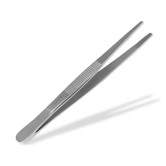 Küchenpinzette, Grillpinzette, Kochpinzette, Pinzette Edelstahl Gerade (9,0 cm)