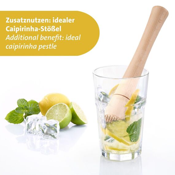 Westmark Fermentier-Stampfer – robuster Handstampfer, ideal für Kimchi, Sauerkraut und zum Fermentieren von Gärgut, mühelose Anwendung – Buchenholz, Naturholz