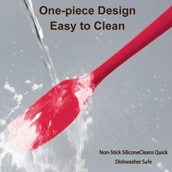 Pfannenwender aus Silikon, 5 Stück, für die Küche, zum Backen, hitzebeständig, für Maryse, Gebäck, Lebensmittel, zum Kochen und Mischen, BPA-frei (mehrfarbig)