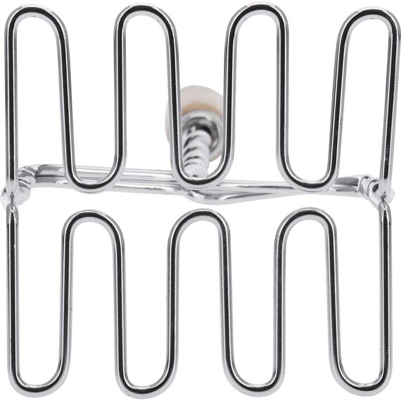 Westmark Kartoffelstampfer, Länge: 34 cm, Rostfreier Edelstahl/Holz, Silber/Hellbraun, 61272270