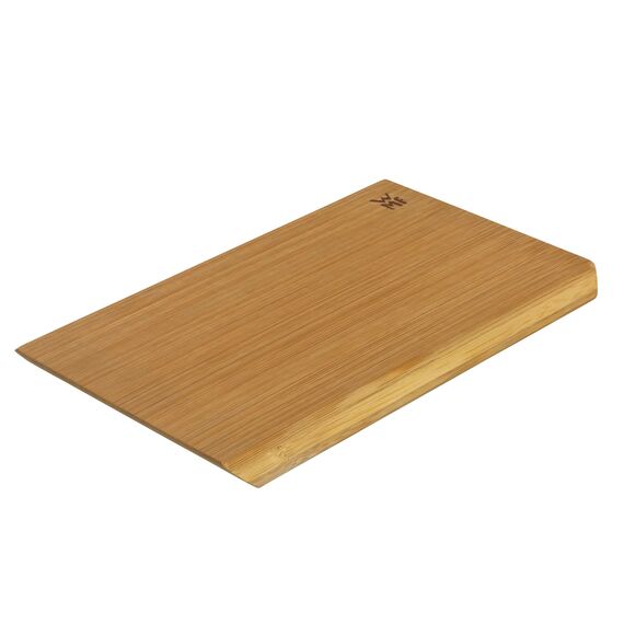 WMF Schneidebrett Bambus natur, 38 x 25 x 1,9 cm, Hackbrett, Bambus Brett, Holzbrett rechteckig, Schneidebrett Holz, Tranchierbrett mit Saftrille, Küchenbrett klingenschonend