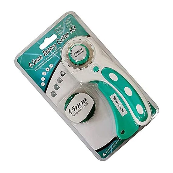 Headley Tools Rollschneider mit 9 zusätzlichen Klingen, ergonomischer Griff, Sicherheitsverschluss für Stoff, Leder, Handwerk, Nähen, Quilten, perfekt für Links- und Rechtshänder