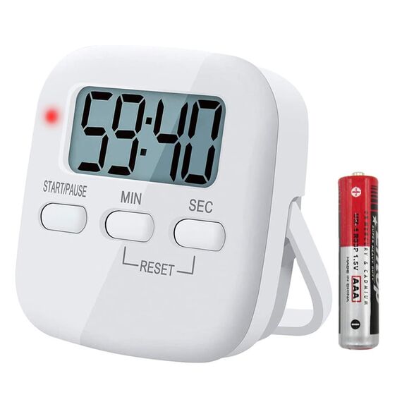 Digitaler Küchentimer Magnetisch Eieruhr Timer Küchenuhr Stoppuhr Countdown Count up, Laut Ton Küchenwecker Zeitmesser Küche Kurzzeitwecker mit LCD zum Kochen Backen Sport Lernen, mit Batterie