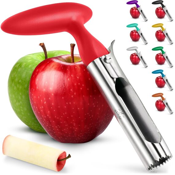 Zulay Kitchen premium apfelentkerner - einfach zu bedienen und durable apfelentkerner remover für birnen, paprika, fuji, honeycrisp, gala und pink lady äpfel - edelstahl beste küchen-geräte cupcak