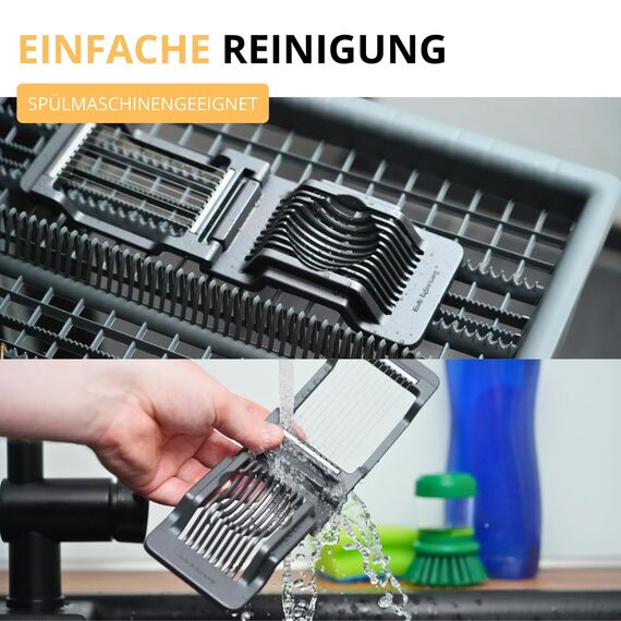 Westmark Eierschneider Justus Black Edition – Eierteiler für runde & ovale Scheiben – Extra-Scharfe Edelstahldrähte, Anthrazit