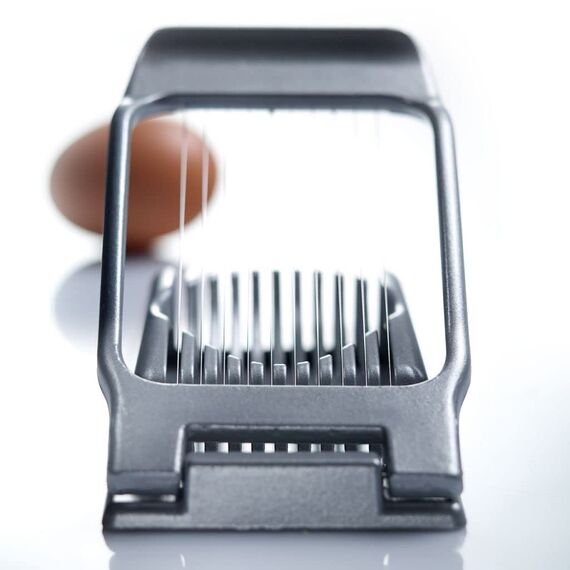 Westmark 2 Eierteiler für runde und ovale Scheiben, einzeln gespannte Schneiddrähte aus Edelstahl, Aluminium/Rostfreier Edelstahl, Duplex, Silber, 102022E3