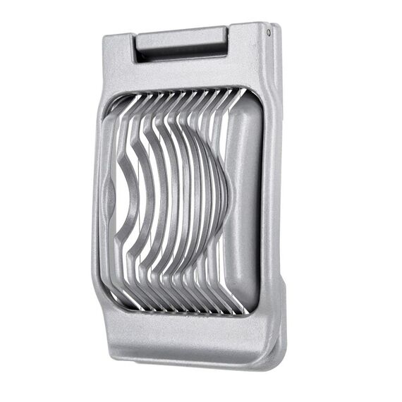 Westmark 2 Eierteiler für runde und ovale Scheiben, einzeln gespannte Schneiddrähte aus Edelstahl, Aluminium/Rostfreier Edelstahl, Duplex, Silber, 102022E3