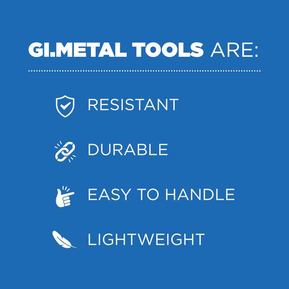 Gi.Metal Flexibler Teigspachtel für Teiglinge, 10 cm, aus Polymer